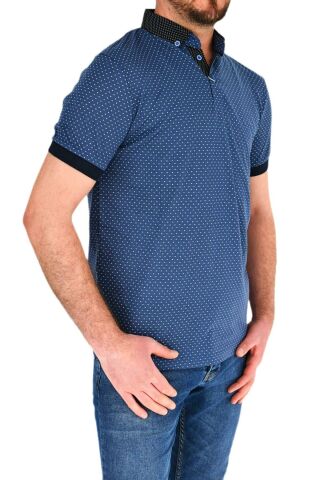 Erkek Polo Yaka Puantiyeli Tişört BGL-ST01888
