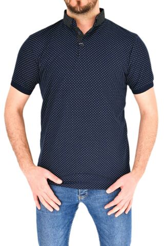 Erkek Polo Yaka Puantiyeli Tişört BGL-ST01888