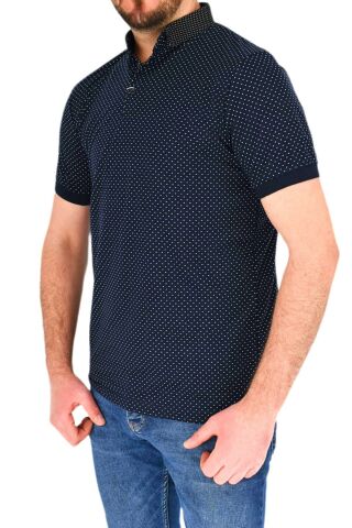 Erkek Polo Yaka Puantiyeli Tişört BGL-ST01888