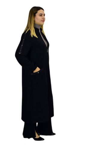 Kadın Kışlık Cepli Fermuarlı Kap Tunik BGL-ST03268