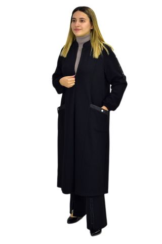 Kadın Kışlık Cepli Fermuarlı Kap Tunik BGL-ST03268