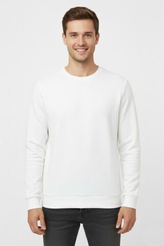 Erkek Sıfır Yaka Kazak Petek Örgü Klasik Kalıp 6635 BGL-ST04929