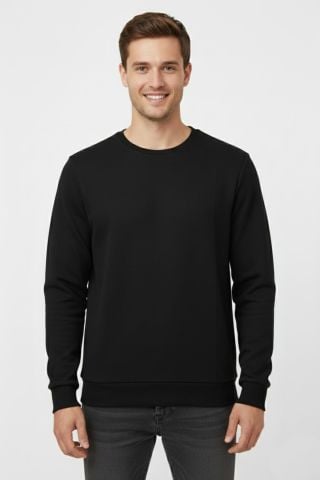 Erkek Sıfır Yaka Kazak Petek Örgü Klasik Kalıp 6635 BGL-ST04929