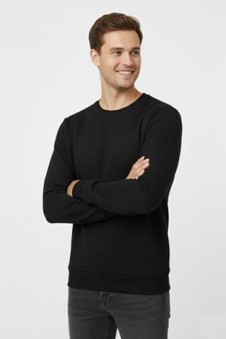 Erkek Sıfır Yaka Kazak Petek Örgü Klasik Kalıp 6635 BGL-ST04929