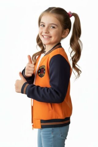 Kız Çocuk Turuncu Kolej Mont MNSIH02