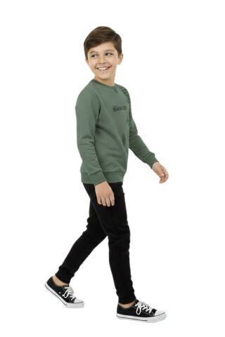 Erkek Çocuk Önü Baskılı Sweatshirt BGL-ST05245