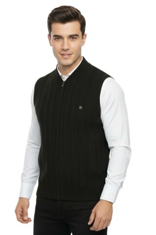 Erkek Fermuarlı Yelek Cepli Çelik Örgü Klasik Kalıp 5209J BGL-ST05021