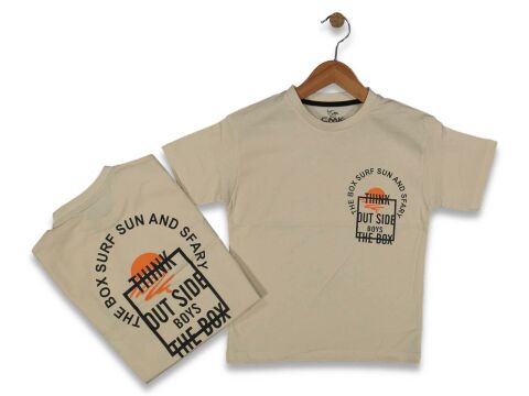 Erkek Çocuk The Box Surf Baskılı Tişört BGL-ST04459