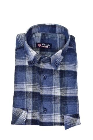 Erkek Pamuklu Kışlık Çift Cepli Kapaklı Gömlek BGL-ST03163