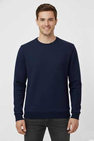 Erkek Sıfır Yaka Kazak Petek Örgü Klasik Kalıp 7002 BGL-ST04928