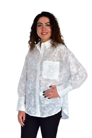 Kadın Yazlık Otantik Çiçekli Gömlek BGL-ST04249