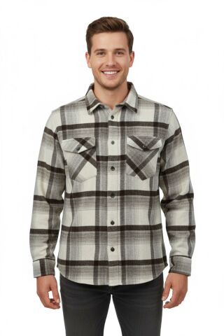 Erkek Kışlık Çift Cep Kapaklı Oduncu Gömlek BGL-ST04930