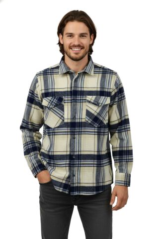 Erkek Kışlık Çift Cep Kapaklı Oduncu Gömlek BGL-ST04930