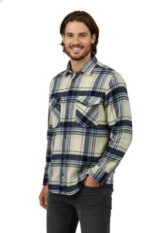 Erkek Kışlık Çift Cep Kapaklı Oduncu Gömlek BGL-ST04930