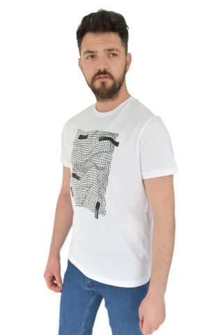 Erkek Baskılı Sıfır Yaka Tişört 2383 BGL-ST02825