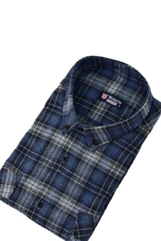 Erkek Pamuklu Kışlık Çift Cepli Kapaklı Gömlek BGL-ST03164