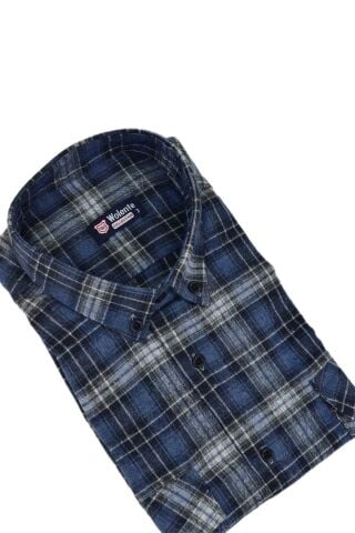 Erkek Pamuklu Kışlık Çift Cepli Kapaklı Gömlek BGL-ST03164