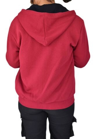 Kadın Bordo Kapüşonlu Sweat KLM001 BGL-ST02290