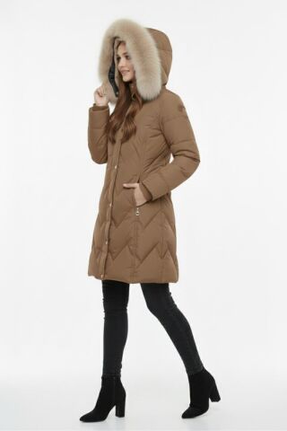 Kadın Spor Kapüşonlu İçi Peluş Mont  M5308 BGL-ST04893