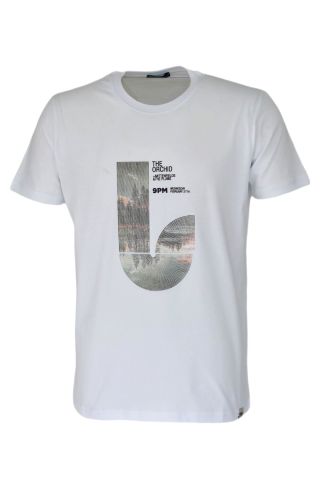 Erkek Sıfır Yaka Baskılı Tişört BGL-ST03767