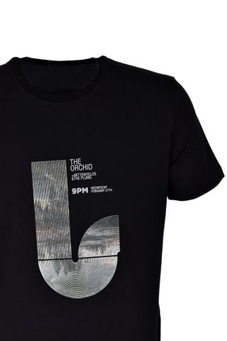 Erkek Sıfır Yaka Baskılı Tişört BGL-ST03767