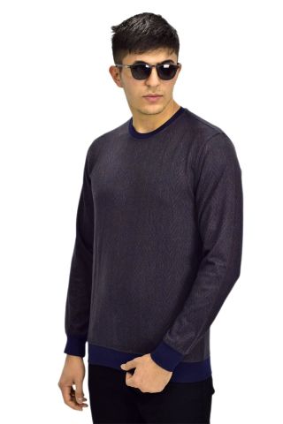 Erkek Spor Sıfır Yaka Sweatshirt R2266 BGL-ST03183