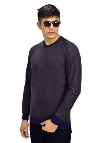 Erkek Spor Sıfır Yaka Sweatshirt R2266 BGL-ST03183