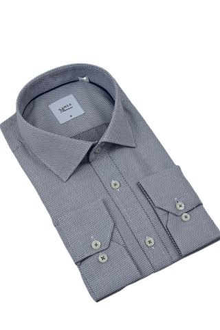 Erkek Klasik Petek Dokulu Uzun Kol Gömlek 3597 BGL-ST04401