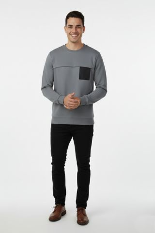 Erkek Mevsimlik Sıfır Yaka Sweatshirt BGL-ST04864