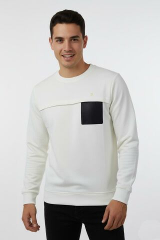 Erkek Mevsimlik Sıfır Yaka Sweatshirt BGL-ST04864