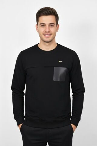 Erkek Mevsimlik Sıfır Yaka Sweatshirt BGL-ST04864