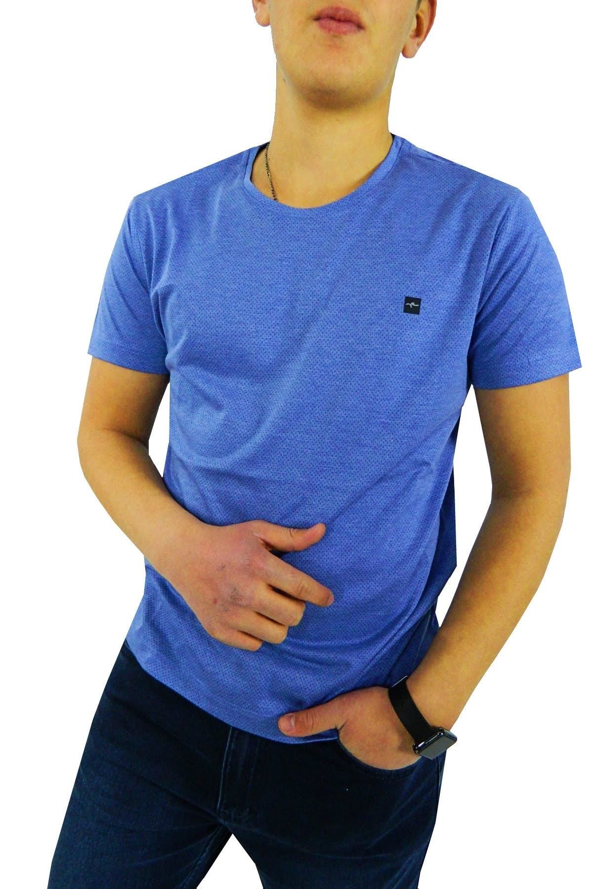 NAYKI ERKEK SIFIR YAKA PETEK SÜPREM T-SHİRT 2124 BGL-ST01016