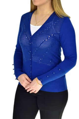 Kadın Triko Düğmeli Hırka AYL-16030