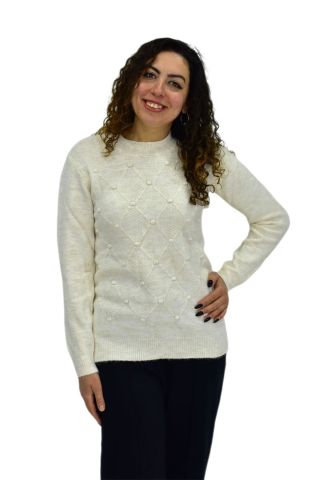 Kadın Yarım Balıkçı Yumoş Triko Kazak BGL-ST04125