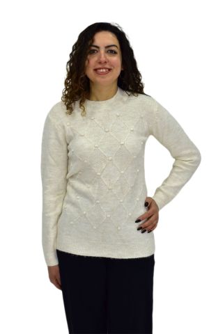 Kadın Yarım Balıkçı Yumoş Triko Kazak BGL-ST04125