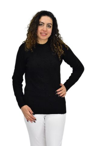 Kadın Yarım Balıkçı Yumoş Triko Kazak BGL-ST04125