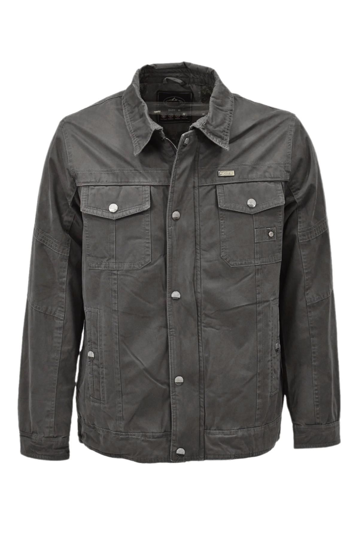 Erkek Spor Kanvas Yakalı Mont  M2625 BGL-ST03994