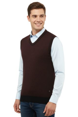 Erkek V Yaka Süveter Çelik Örgü Regular Kalıp 5208H BGL-ST04960