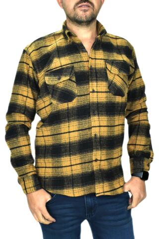 Erkek Gömlek Oduncu Silim Fit Uzun Kol Çift Cepli BGL-ST01682