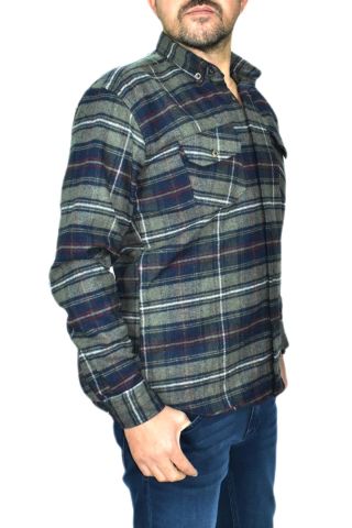 Erkek Gömlek Oduncu Silim Fit Uzun Kol Çift Cepli BGL-ST01682