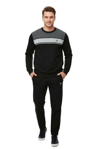 Erkek 3 İplik Sıfır Yaka Eşofman Takım 3295 BGL-ST04997