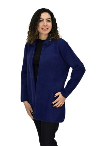 Kadın Tiriko Fermuarlı Cepli Hırka 2479 BGL-ST04075