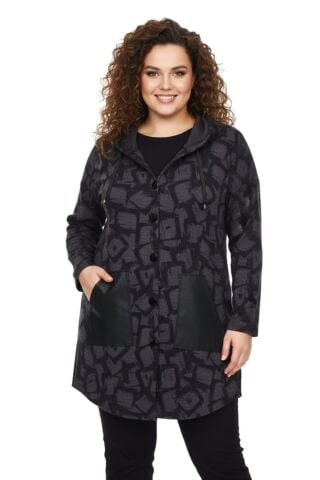 Kadın Mevsimlik Hırka Kapüşonu Dügmeli 9395 BGL-ST02265