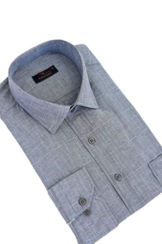 Erkek Klasik Uzun Kol Armürlü Gömlek BGL-ST02522