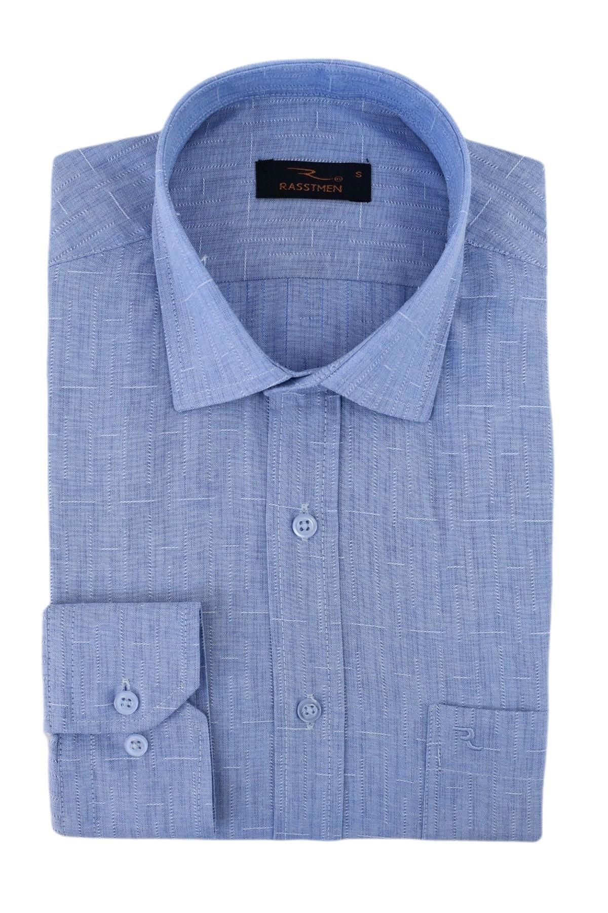 Erkek Klasik Uzun Kol Armürlü Gömlek BGL-ST02522