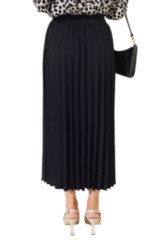 Kadın Krep Piliseli Lastikli Etek  BGL-ST04349