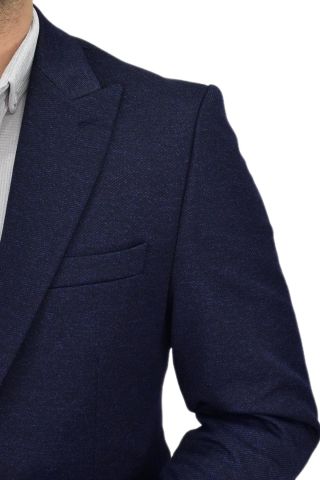 Erkek Lacivert Tek Spor Ceket BGL-ST04467