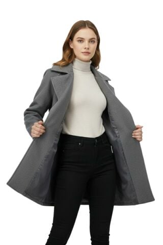 Kadın Kaşe Kaşe Kaban BGL-ST05042