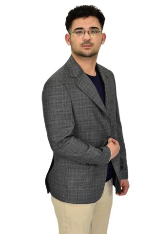 Erkek Ekose Tek Spor Ceket 4 Drop BGL-ST04477