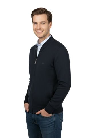 Erkek Hakim Yaka Astarlı Triko Mont Fermuarl 4200T BGL-ST05020